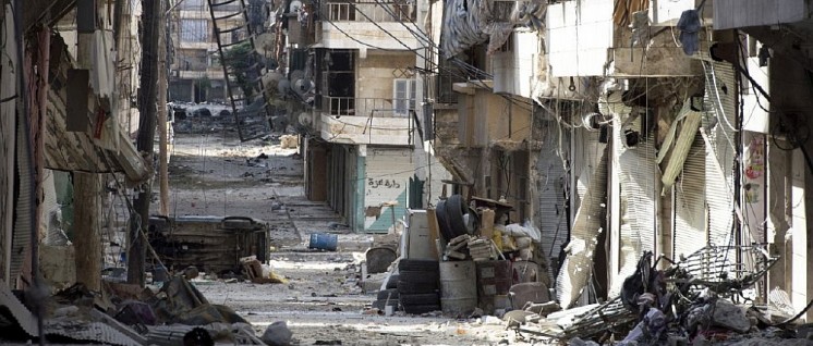 Blick ins zerstörte Aleppo (Foto: Freedom House, flickr.com, CC BY 2.0)