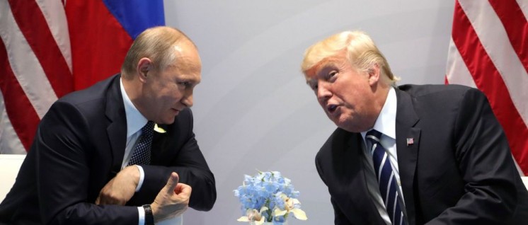 Trafen sich in Hamburg beim G20-Gipfel: Russlands Präsident Wladimir Putin und US-Präsident Donald Trump (rechts). (Foto: kremlin.ru)