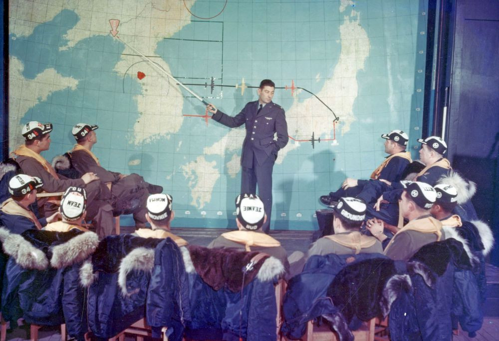 Krieg um Korea 1950-53: Hier werden die Ziele im Norden Koreas festgelegt. Die strategischen Bomber starteten von Japan aus.