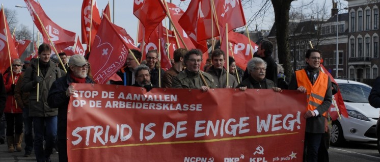 Januar, Auftaktdemo zur 4-Parteien-Konferenz in Groningen (Foto: Tom Brenner)
