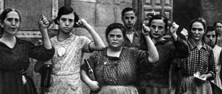 Toledo 1936: Frauen unterstützen die Volksfrontregierung in Spanien (Foto: Kolzov/gemeinfrei)