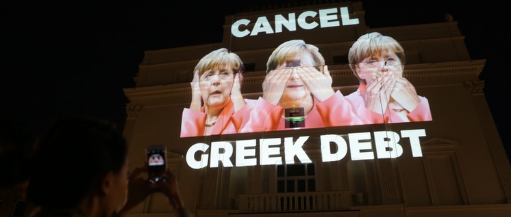 „Bunter, weiblicher, jünger“ – das neue Gesicht der CDU in Aktion. (9.7.2015 Deutsche Botschaft in Athen) (Foto: Global Justice Now/flickr.com/CC BY 2.0)