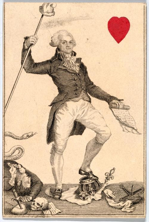 Die Krone unterm Fuß: Maximilien de Robespierre stand für die konsequenten Revolutionäre, die das Volk nicht „den Launen des Hofes“ überlassen und neue Machtorgane schaffen wollten.