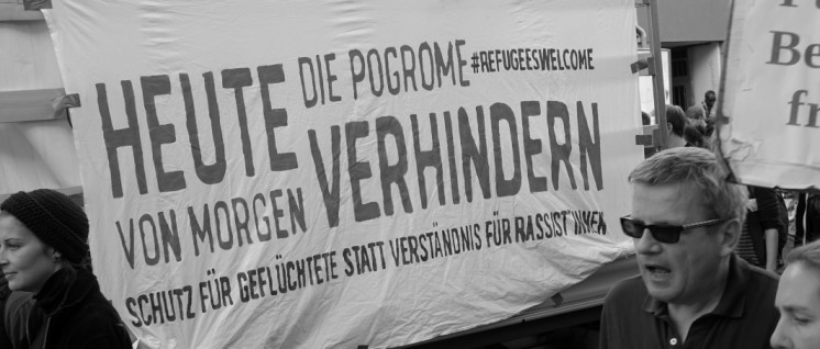 Flüchtlingsproteste in Leipzig. (Foto: Sönke Hundt)