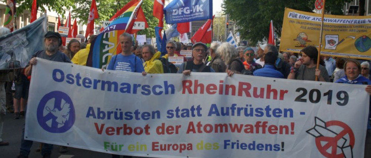 An Rhein und Ruhr: Atomwaffen verbieten (Foto: Hans Dieter Hey / r-mediabase.eu)