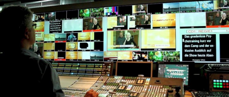 Regieraum des Privatsenders RTL