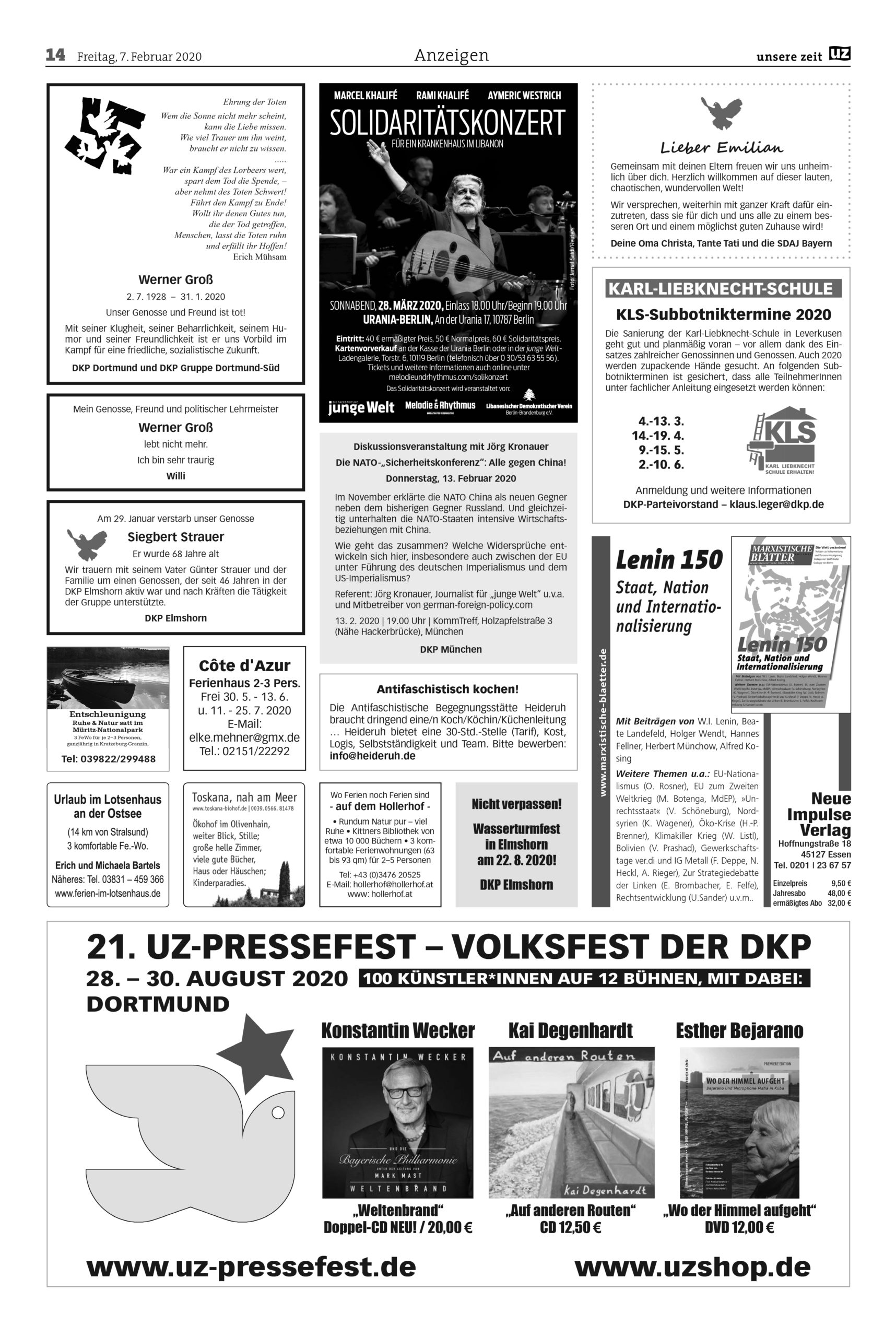 UZ 06 14 scaled - Anzeigen 2020-06 - UZ vom 7. Februar 2020 - UZ vom 7. Februar 2020