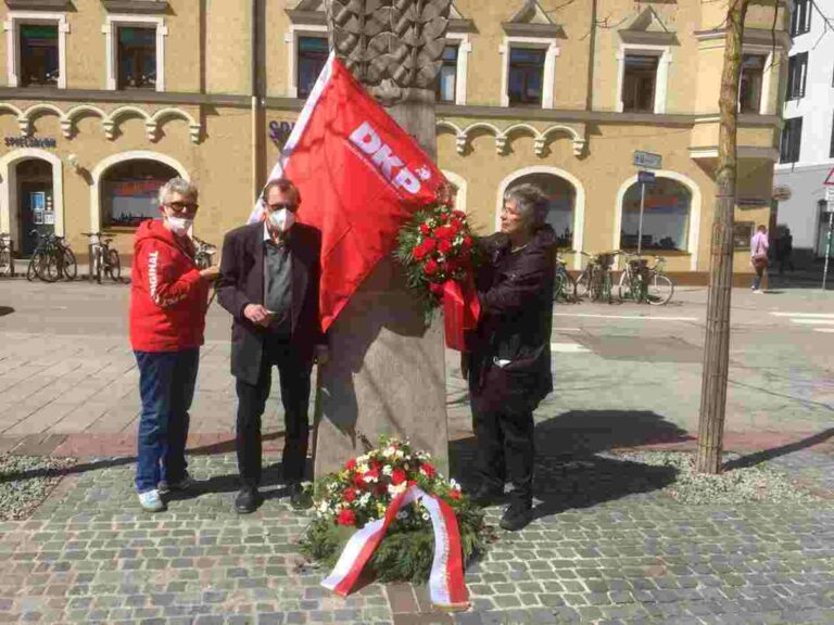 170503 regensburg - DKP Regensburg ehrt Antifaschisten - Geschichte der Arbeiterbewegung - Geschichte der Arbeiterbewegung