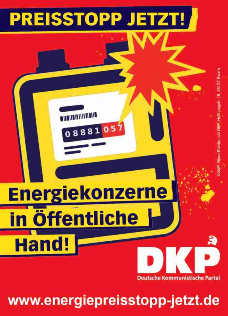 221501 - Preisstopp jetzt! - DKP, Energiepolitik, Energiepreisstoppkampagne - Aktion