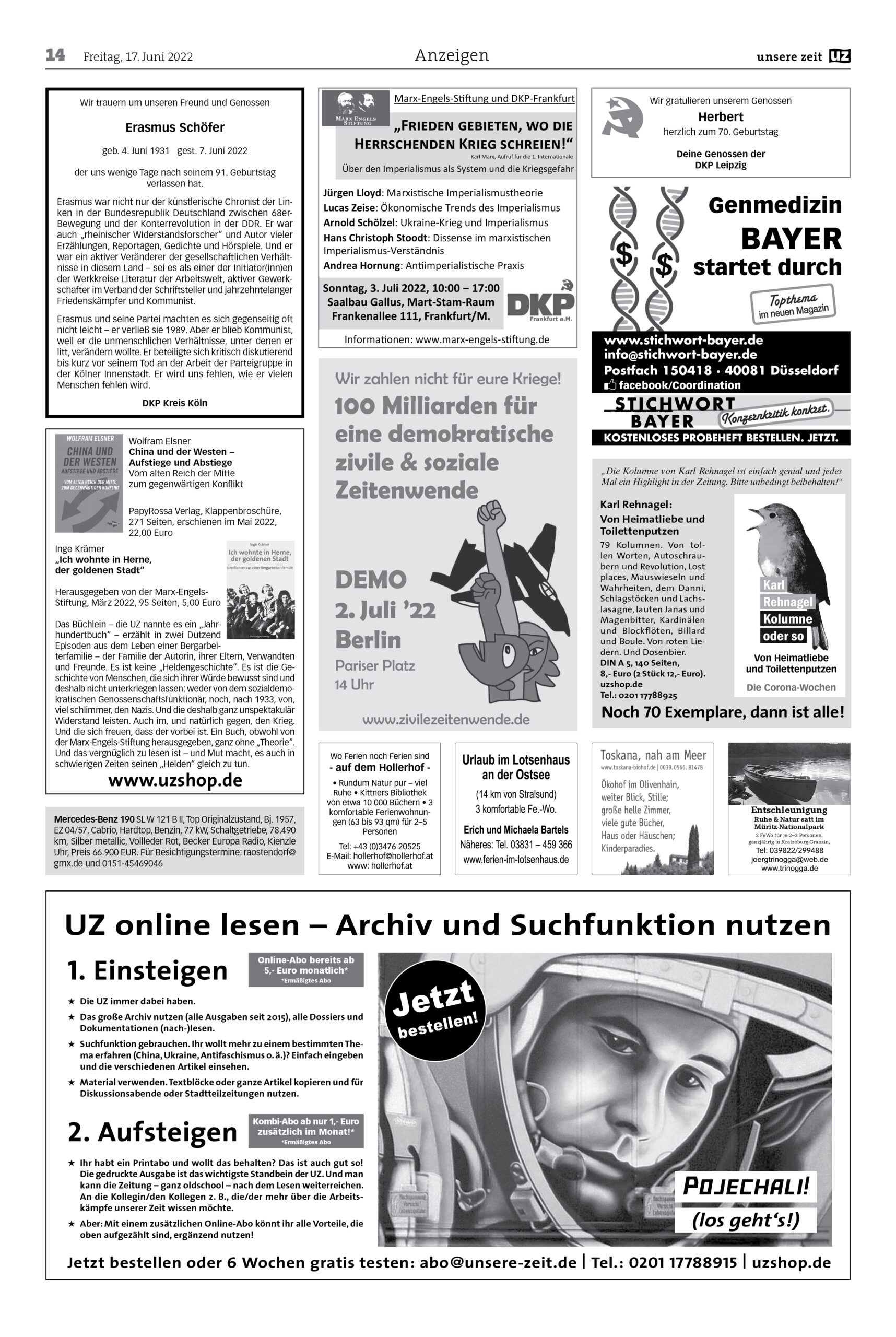 UZ 2022 24 Seite 14 scaled - Anzeigen 2022-24 - UZ vom 17. Juni 2022 - UZ vom 17. Juni 2022