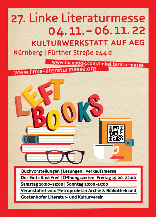 421501 Literatur - Buchvorstellungen im Stundentakt - 27. Linke Literaturmesse, Linke Literaturmesse, Nürnberg - Aktion
