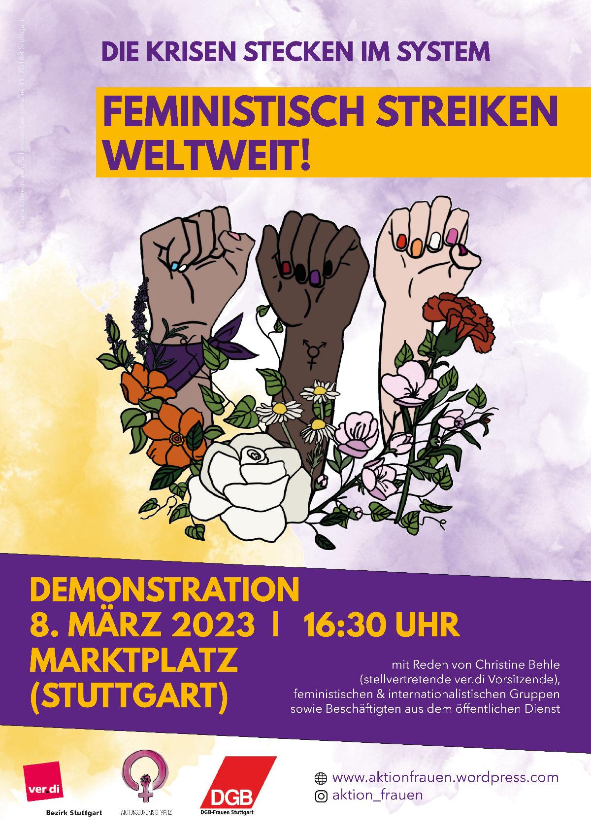 090301 Frauenstreik - Feministisch streiken - UZ vom 3. März 2023 - UZ vom 3. März 2023