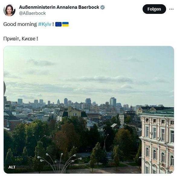 400901 „Good morning Kyiv - „Good Morning #Kyiv“ - Annalena Baerbock - Annalena Baerbock
