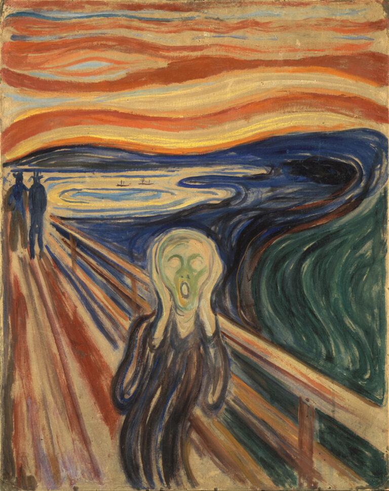 4911 Edvard Munch The Scream - Die Kunst tritt ein ins Zeitalter des Imperialismus - Angst - Angst