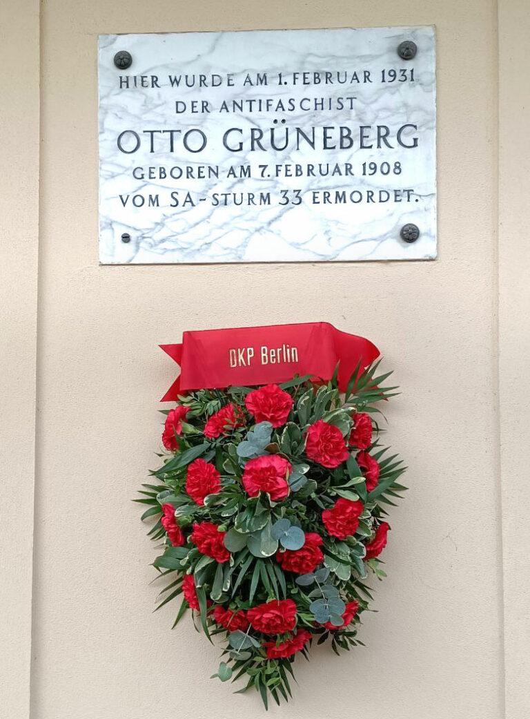 060502 Bildmeldung - Gedenken an Otto Grüneberg - Otto Grüneberg - Otto Grüneberg