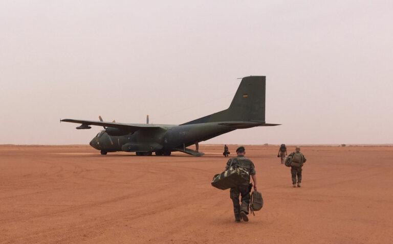 German Transall at Madama - Bundeswehr bleibt in Niger - Niger - Niger