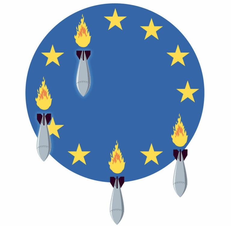 Titelgrafik - Kartell der Kriegsparteien - EU-Wahl 2024 - Internationales